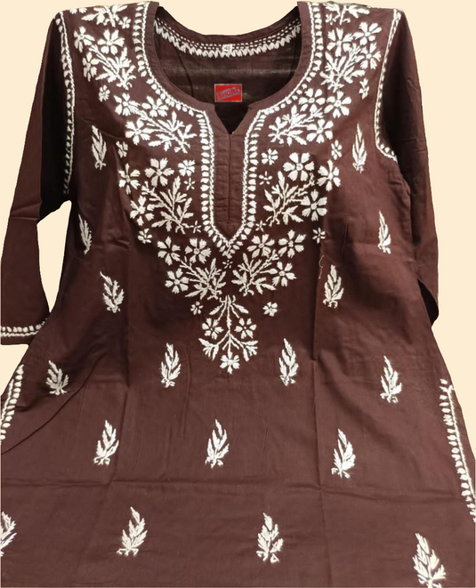 Chikankari short top Ready to ship