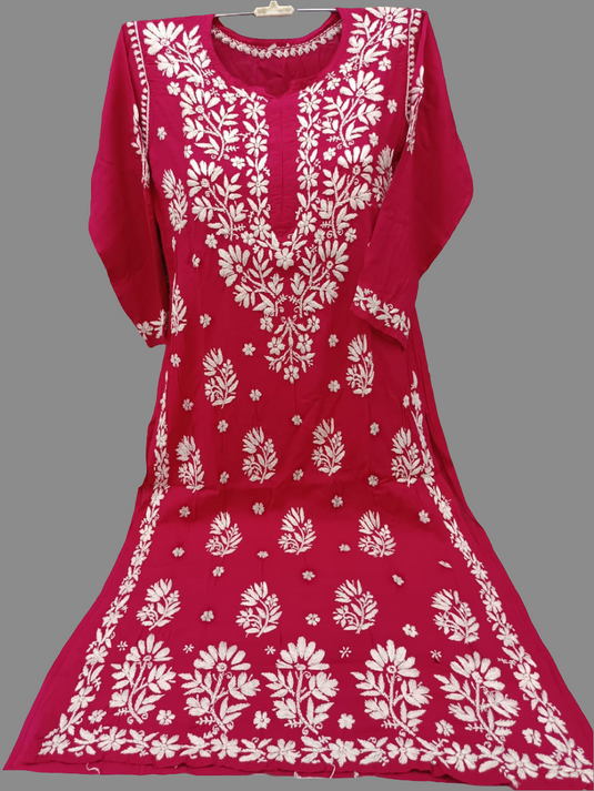 Modal long kurti heavy work