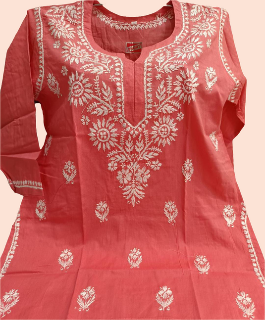 Chikankari short top Ready to ship