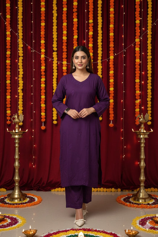 Modal kurta and trouser set