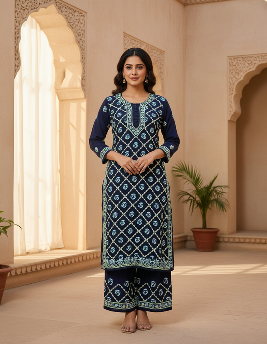 Mudal Plazo set; Similar available - Ready to ship