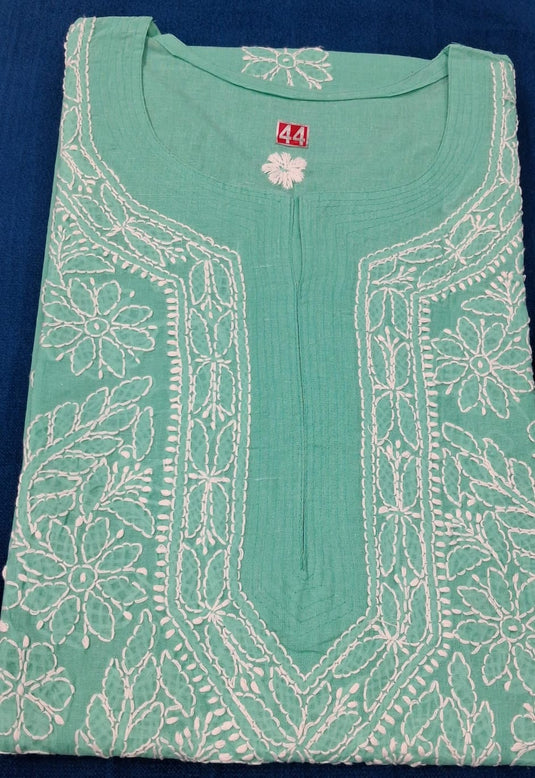 Cotton Rubia chikankari kurti : Ready to ship