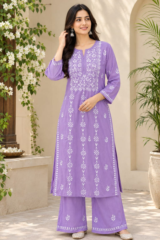 Chikankari Rayon Plazzo set, similar available - Ready to ship