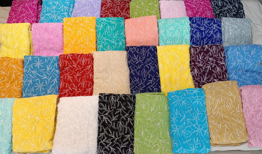 Teptchi white dhaga chiffon dupatta - similar available - ready to ship