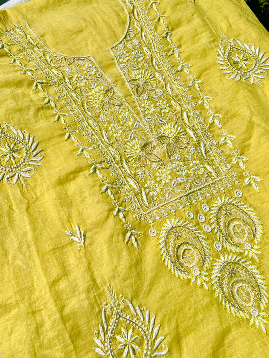 Elegant Aari chikankari hand Embroidery Suit Ready to ship