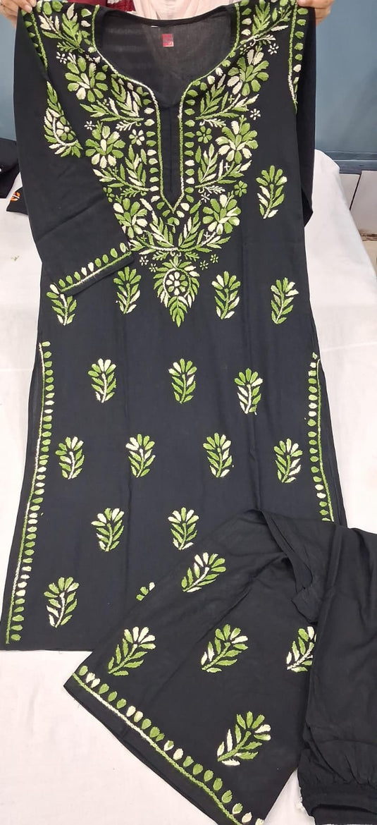 Rayon chikankari Plazo set - Similar available - Ready to ship