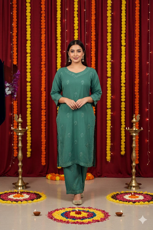 Modal kurta and trouser set