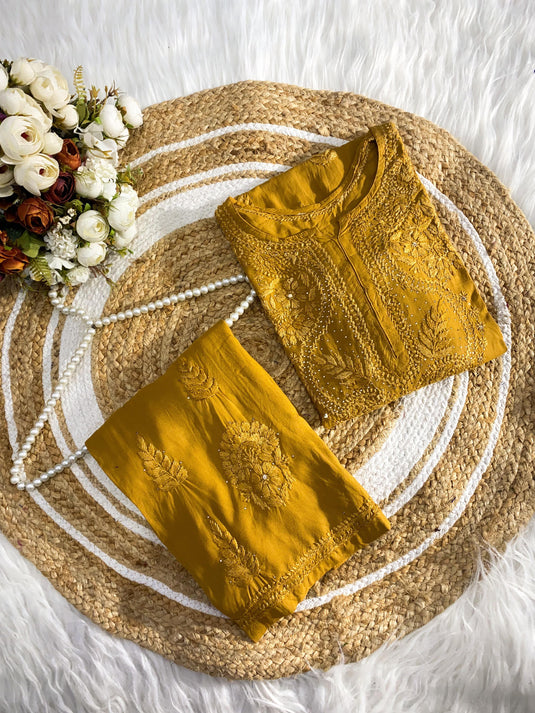 Chikankari Rayon Plazzo set (similar available) Ready to ship