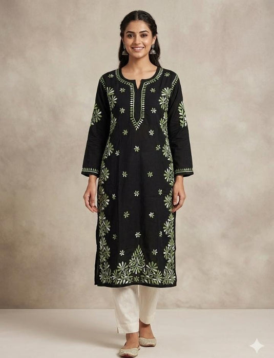 Rayon chikankari kurti - Similar available - Ready to ship