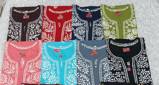 Chikankari short top Ready to ship