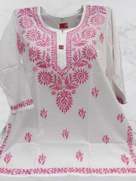 Chikankari Color dhaga short top