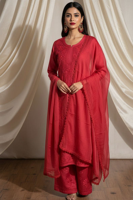 Chanderi 3 pcs set - Ready to ship - Similar available