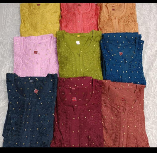 Chikankari chanderi booti plazo set - Similer available - Ready to Ship