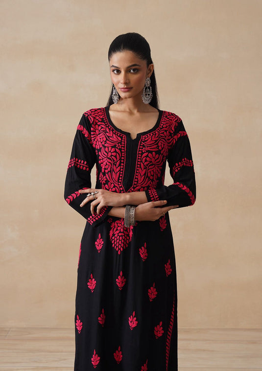 Rayon chikankari kurti - Similar available - Ready to ship
