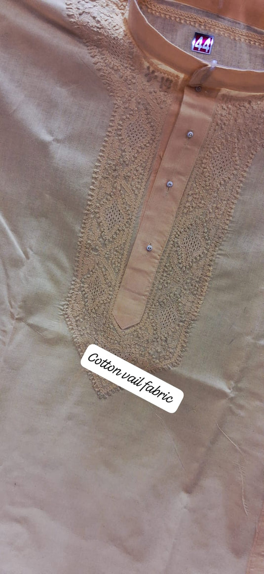 Men's cotton chikankari kurta - Ready to dispatch