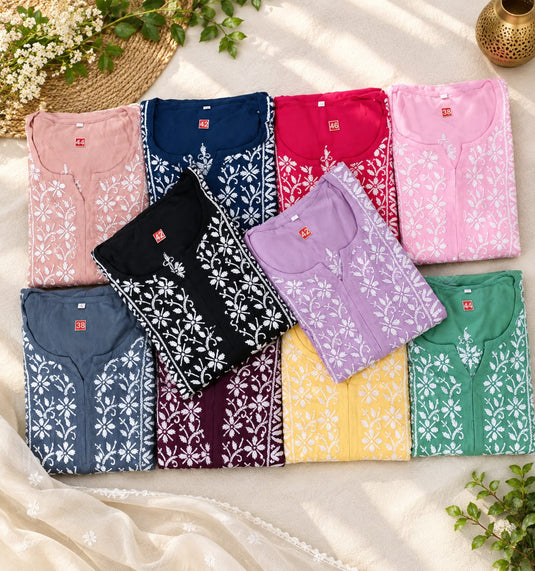 Chikankari Rayon Plazzo set, similar available - Ready to ship