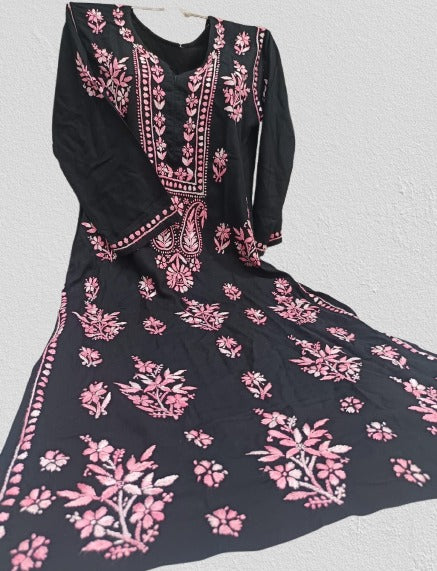 Rayon chikankari kurti - Similar available - Ready to ship