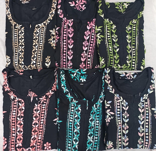 Rayon chikankari kurti - Similar available - Ready to ship