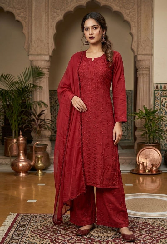 Chanderi 3 pcs set - Ready to ship - Similar available
