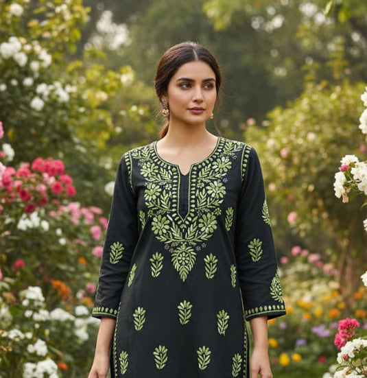 Rayon chikankari Plazo set - Similar available - Ready to ship