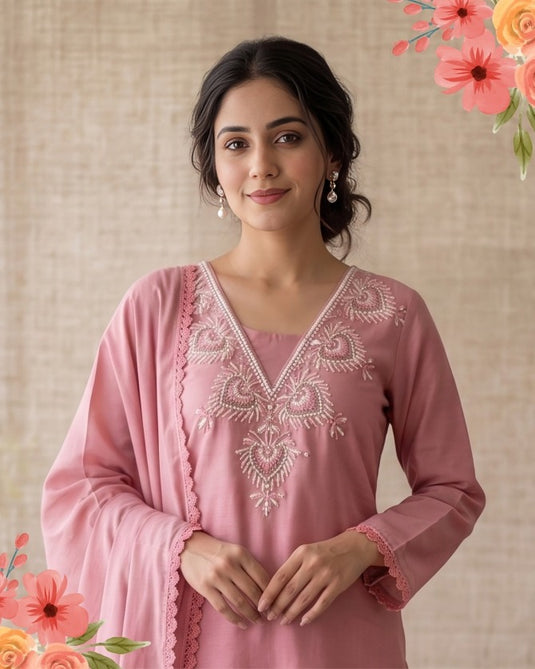 Aari hand embroidery multicolor design