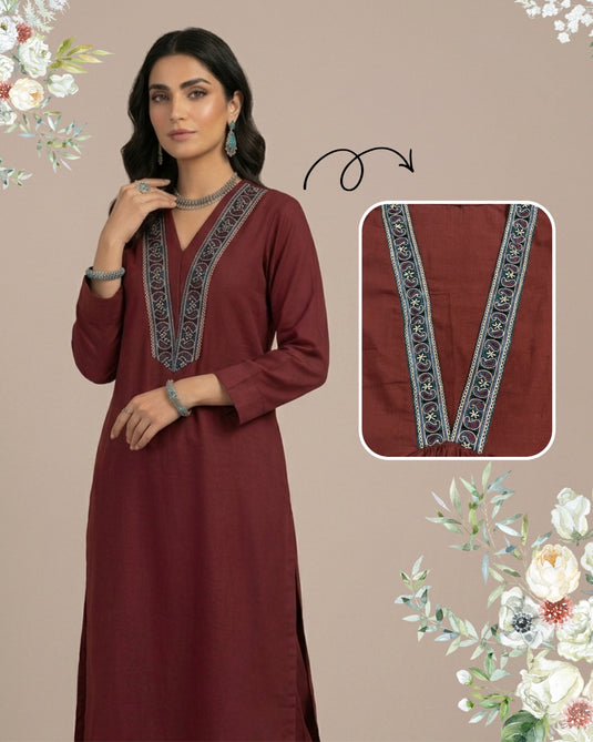 Aari hand embroidery multicolor design